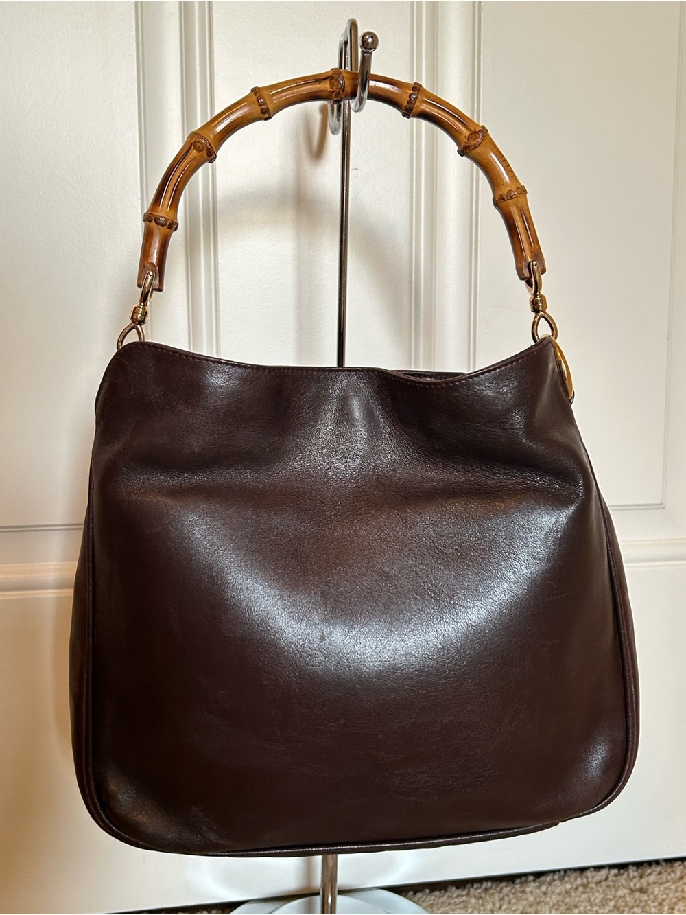 Gucci Bamboo Brown Leather Bag - Gorgeous!! - Picture 10 of 10